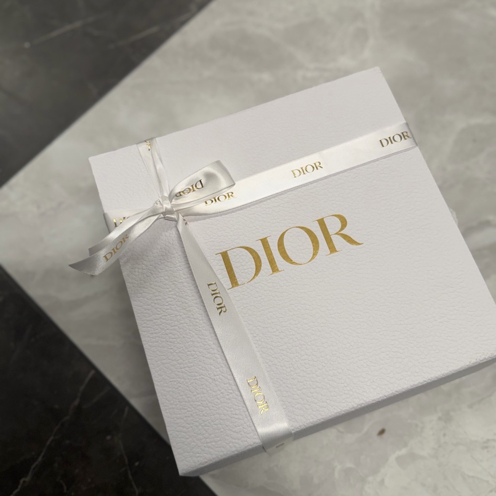 Dior White Box with Gold Accents